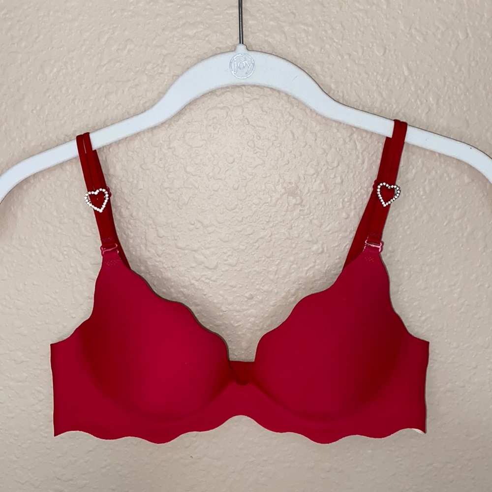 Red and Cream Very Sexy Push-Up w/ Rhinestone ❤️